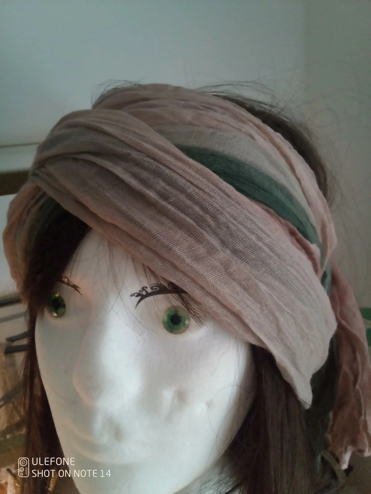 Foulard tye and Dye rosa e verde – photo 6